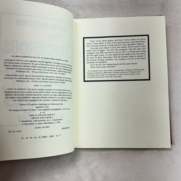 The Dangerous Book for Boys by Hal Iggulden Hardcover Book - Picture 4 of 6